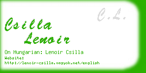 csilla lenoir business card